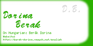 dorina berak business card